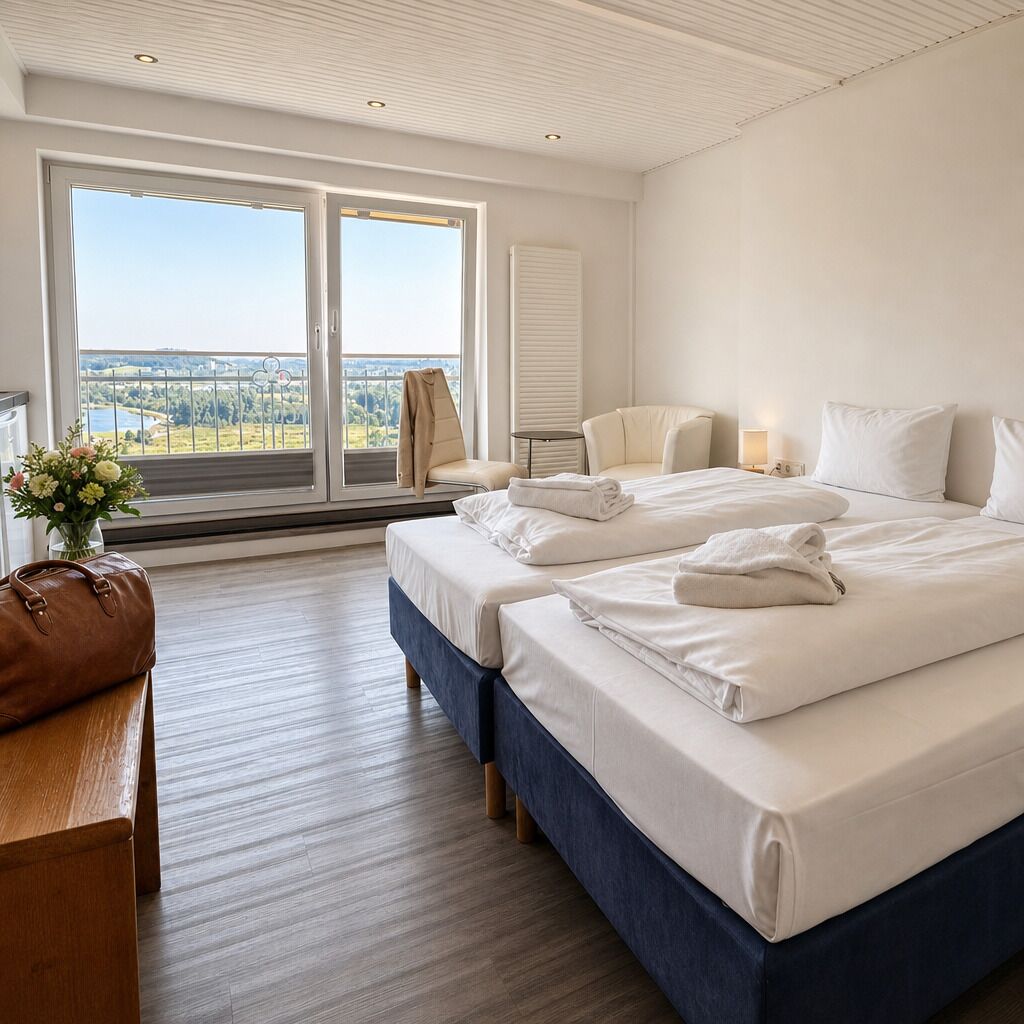 Standard Panorama Double Room | Bureau, espace de travail pour ordinateur portable, Wi-Fi gratuit