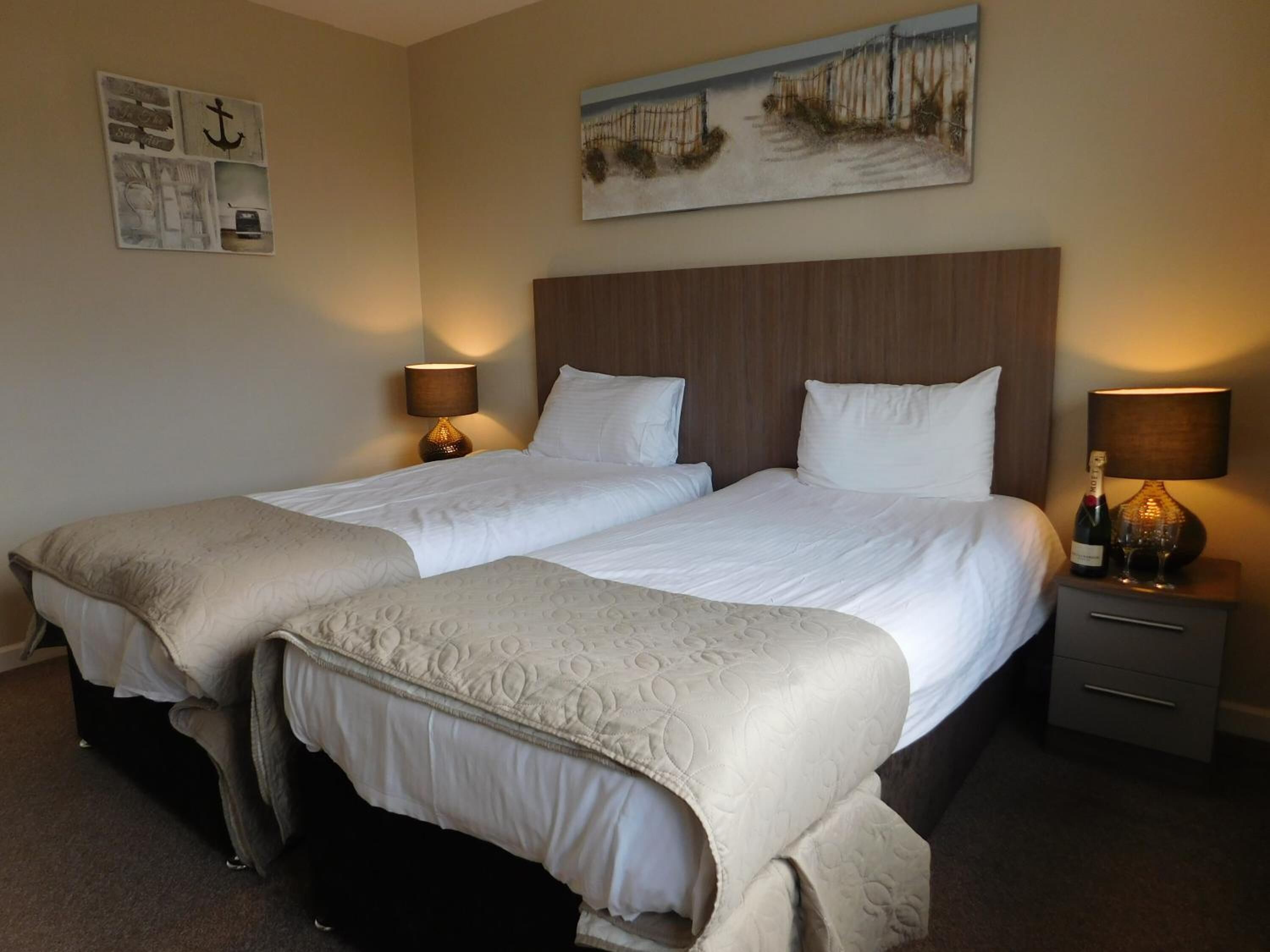 premium bedding, blackout curtains, iron/ironing board, free wifi