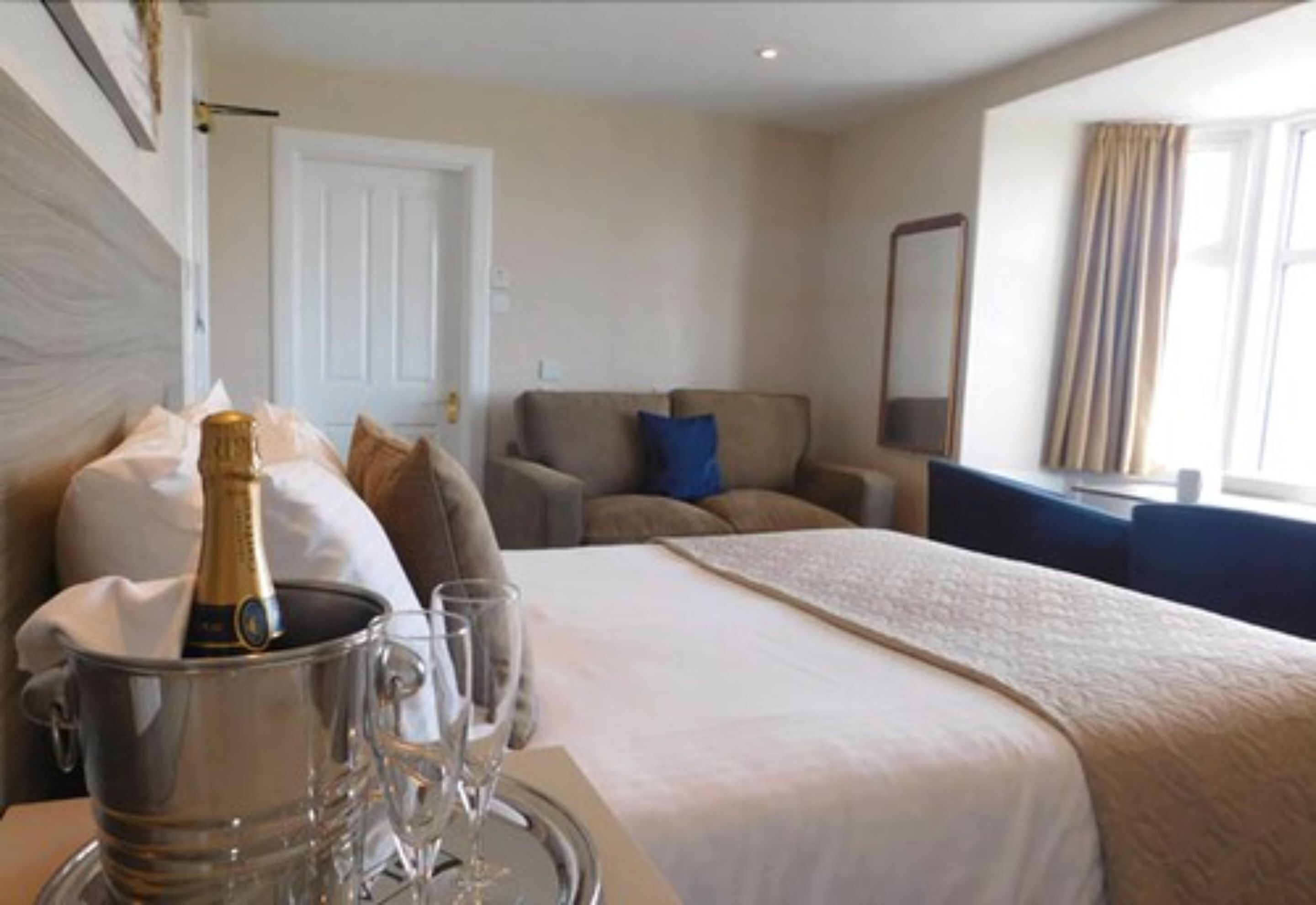 premium bedding, blackout curtains, iron/ironing board, free wifi