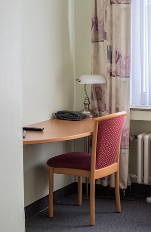 Blackout curtains, iron/ironing board, free WiFi, bed sheets
