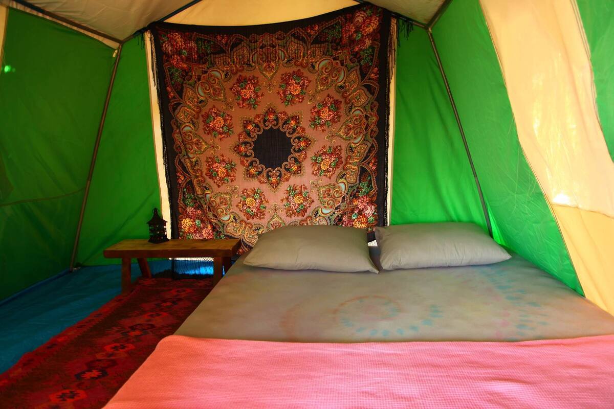 Tent, Shared Bathroom