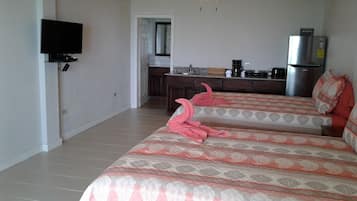 Deluxe Double Room, 2 Queen Beds, Non Smoking | In-room safe, free WiFi, bed sheets