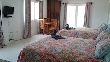 Deluxe Double Room, 2 Queen Beds, Non Smoking | In-room safe, free WiFi, bed sheets