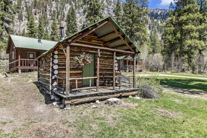 Ferienhütte, 1 Doppelbett, Nichtraucher | Terrasse/Patio