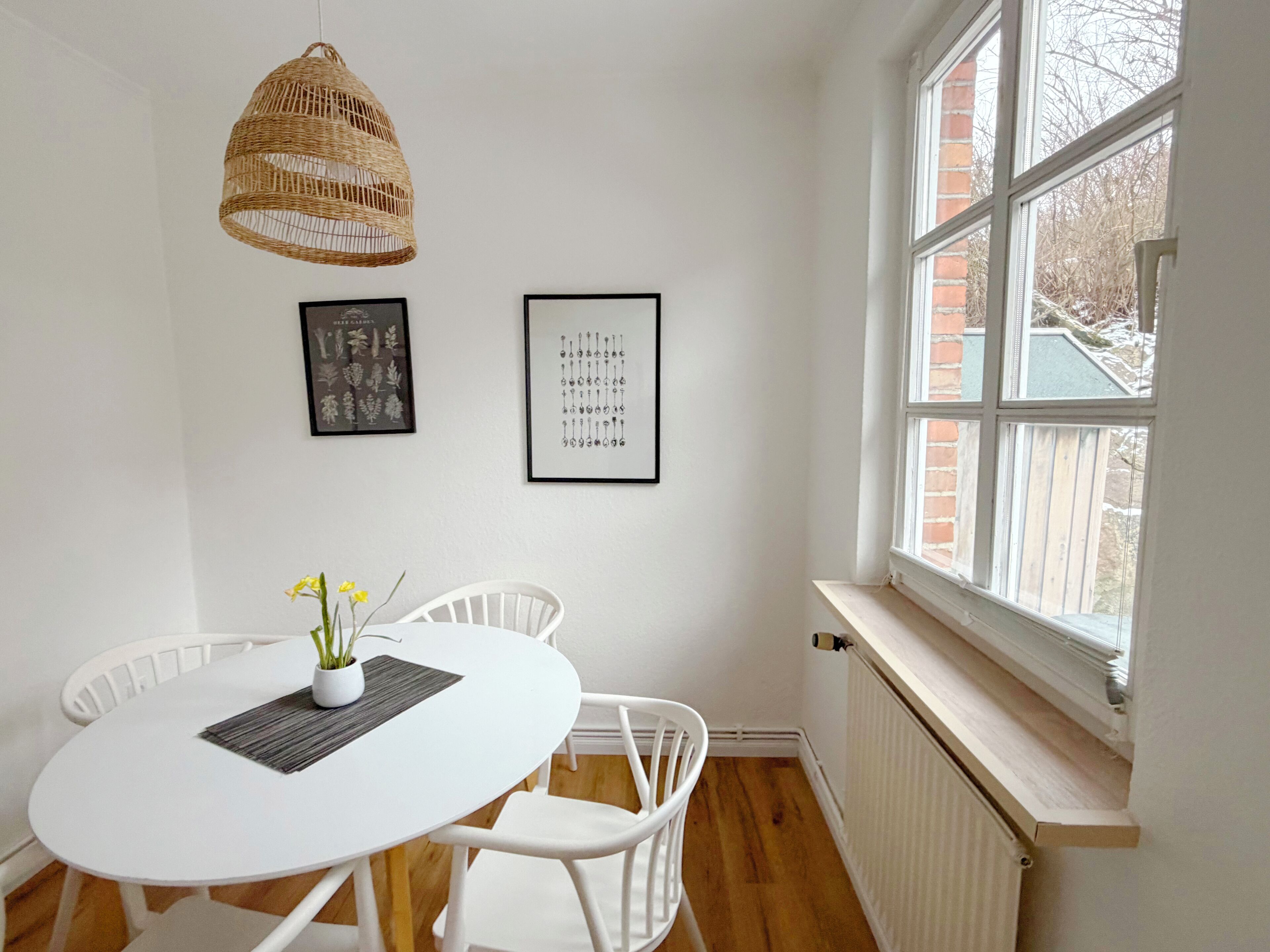 Apartment (Kalkberg) | Eigene Küche | Kühlschrank, Ofen, Herdplatte, Geschirrspüler