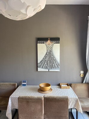 Deluxe Apartment, Non Smoking | Private kitchen | Fridge, stovetop, coffee/tea maker, electric kettle - Rethymno Blue Residence (Rethymno)