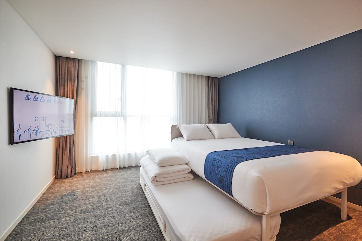 In-room safe, desk, blackout curtains, iron/ironing board