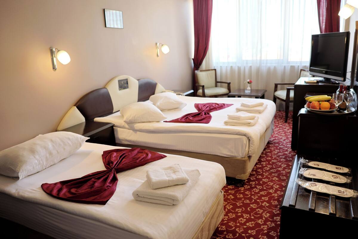 Standard Triple Room, Non Smoking | Premium bedding, minibar, in-room safe, desk