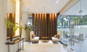 Sitteområde i lobbyen