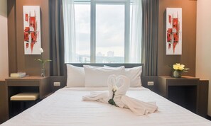 Suite, 2 chambres | 2 chambres, literie de qualité supérieure, couette en duvet d'oie