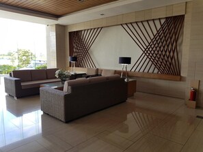 Lobby sitting area - Wind Residences by Bea and RM (Tagaytay)