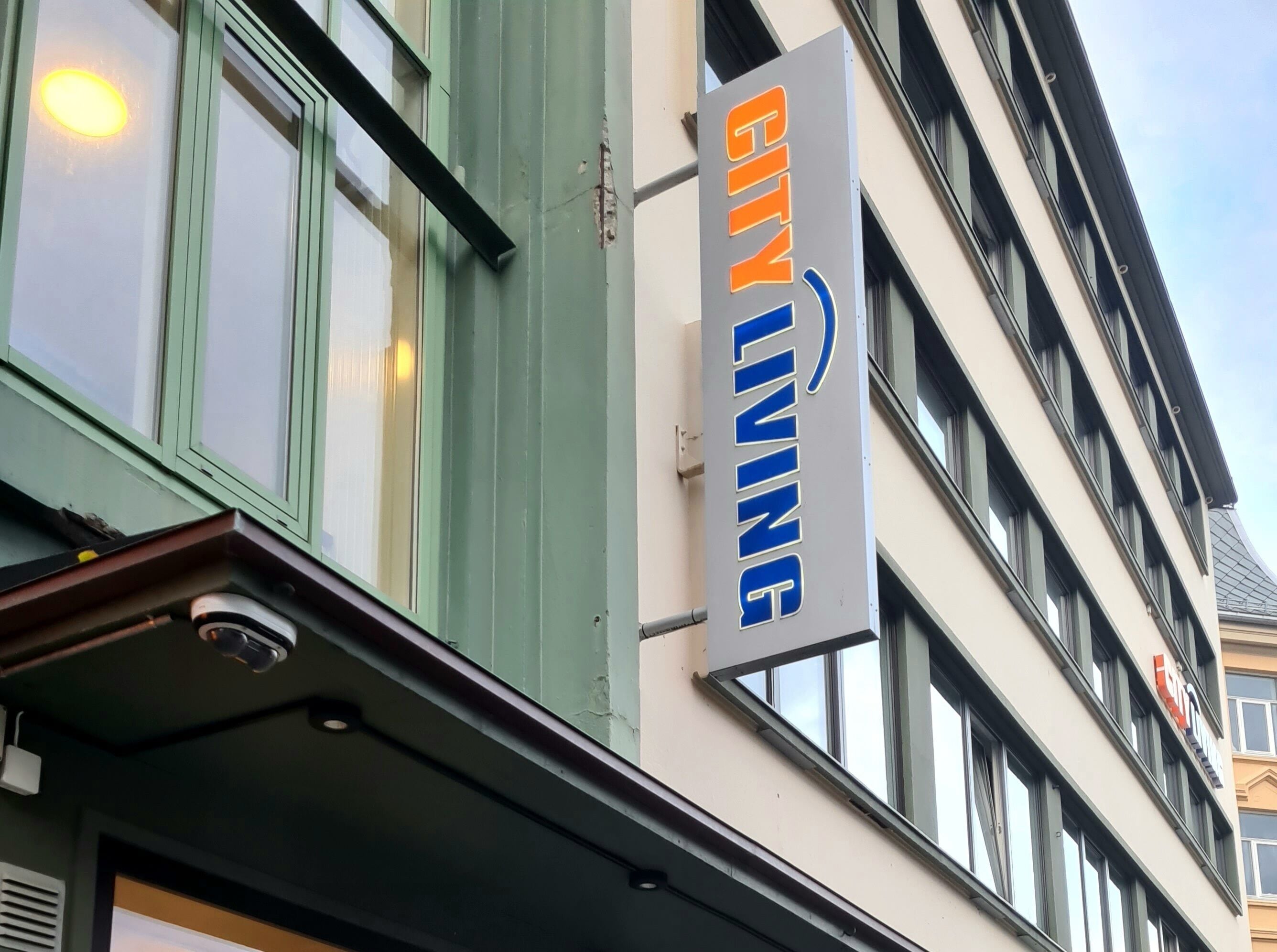 Majoituspaikan julkisivu