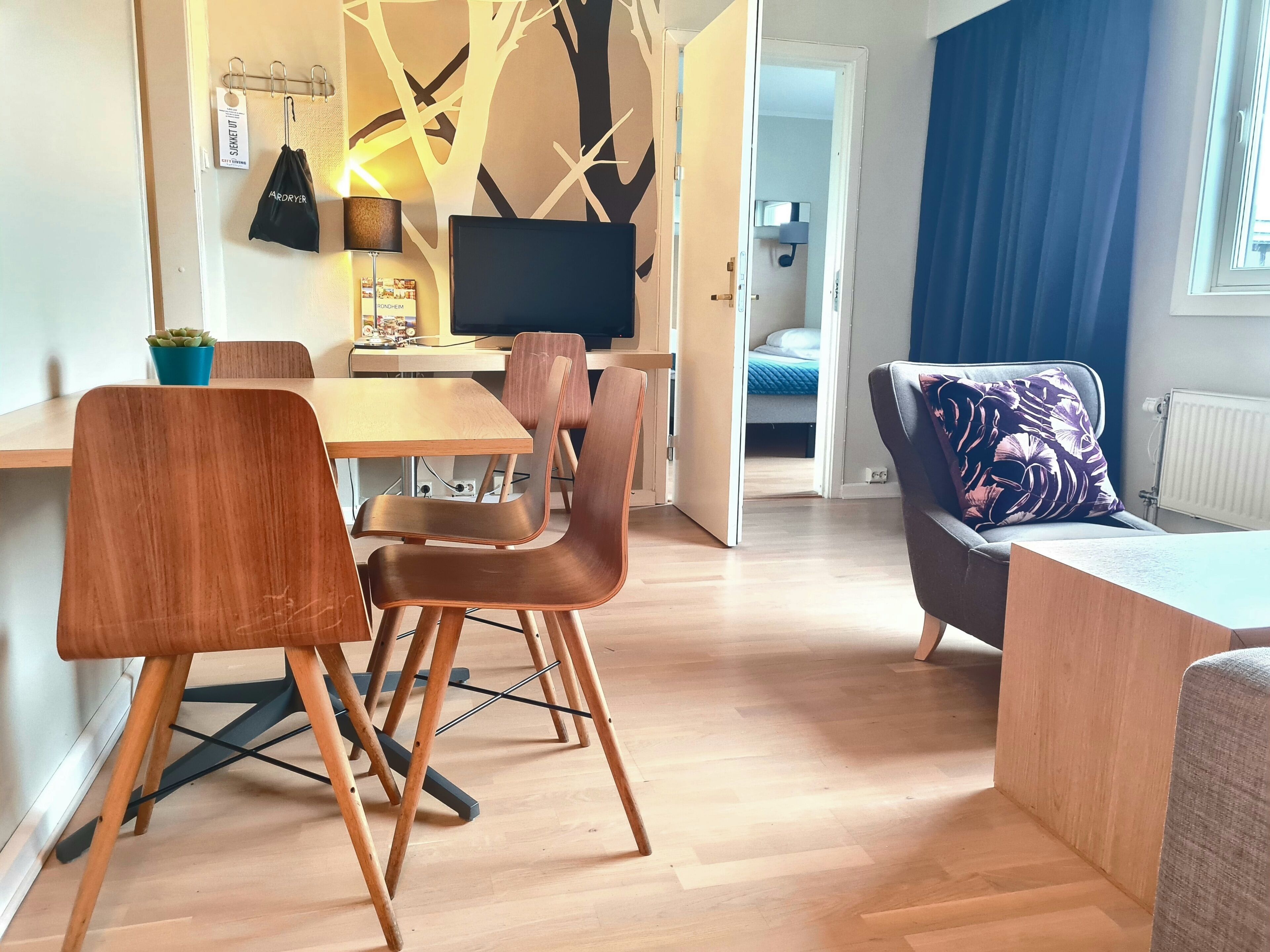 Leilighet – standard, 2 enkeltsenger, ikke-røyk | Skrivebord, blendingsgardiner, lydisolert og wi-fi (inkludert)