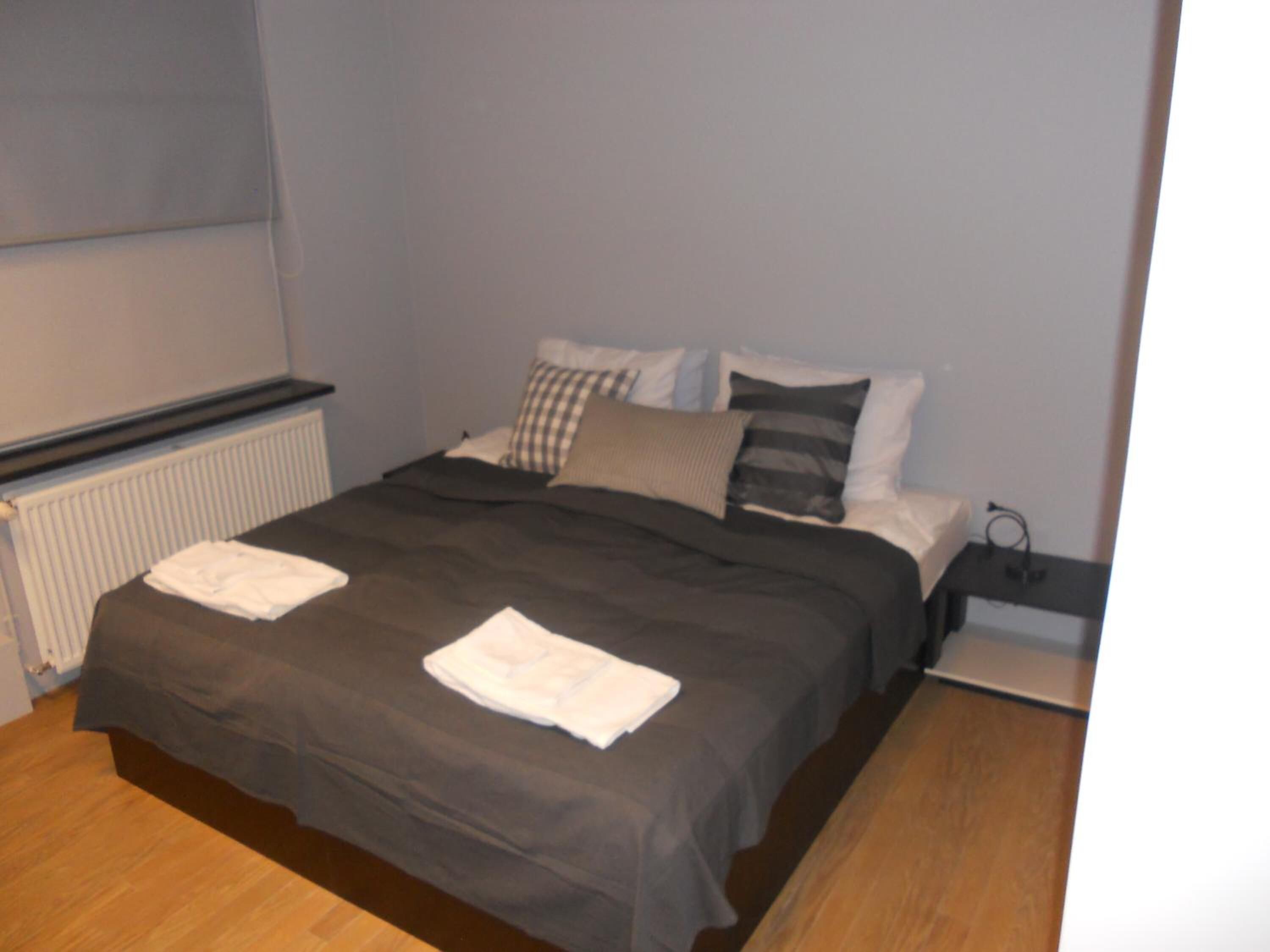 Blackout drapes, soundproofing, rollaway beds, free WiFi