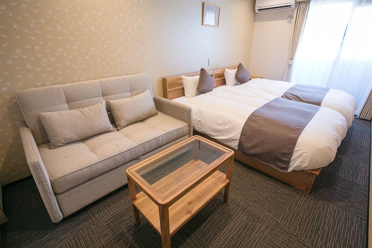 Apartemen (Studio) | Brankas, meja kerja, tirai kedap cahaya, dan Wi-Fi gratis