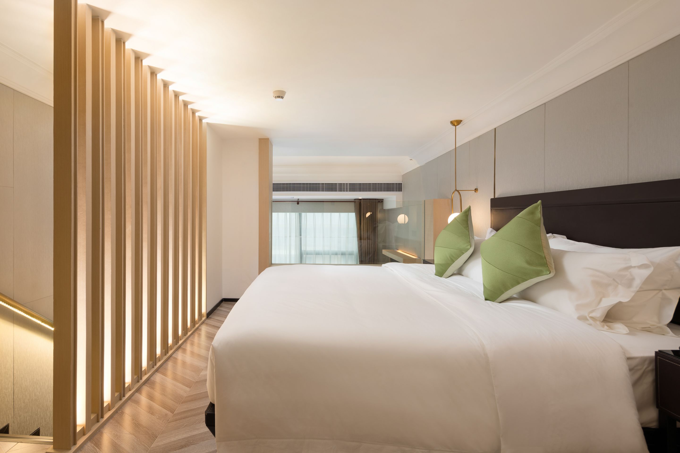 design loft(free shuttle bus to exhibition hall  service will be provided during the canton fair ) | premium bedding, down duvets, pillow-top beds, minibar