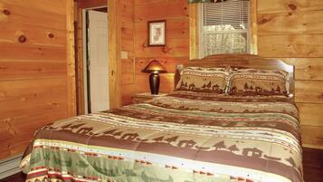 Kabin, 2 kamar tidur | 2 kamar tidur, Wi-Fi gratis, dan seprai linen