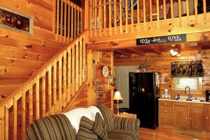 Cabin, 2 Bedrooms | Living area | TV