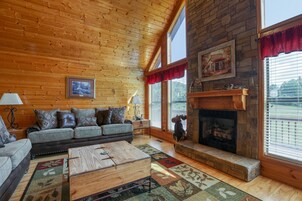 Televisión, chimenea