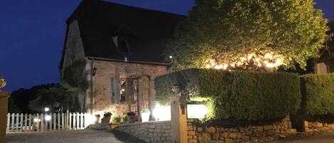 Front of property – evening/night