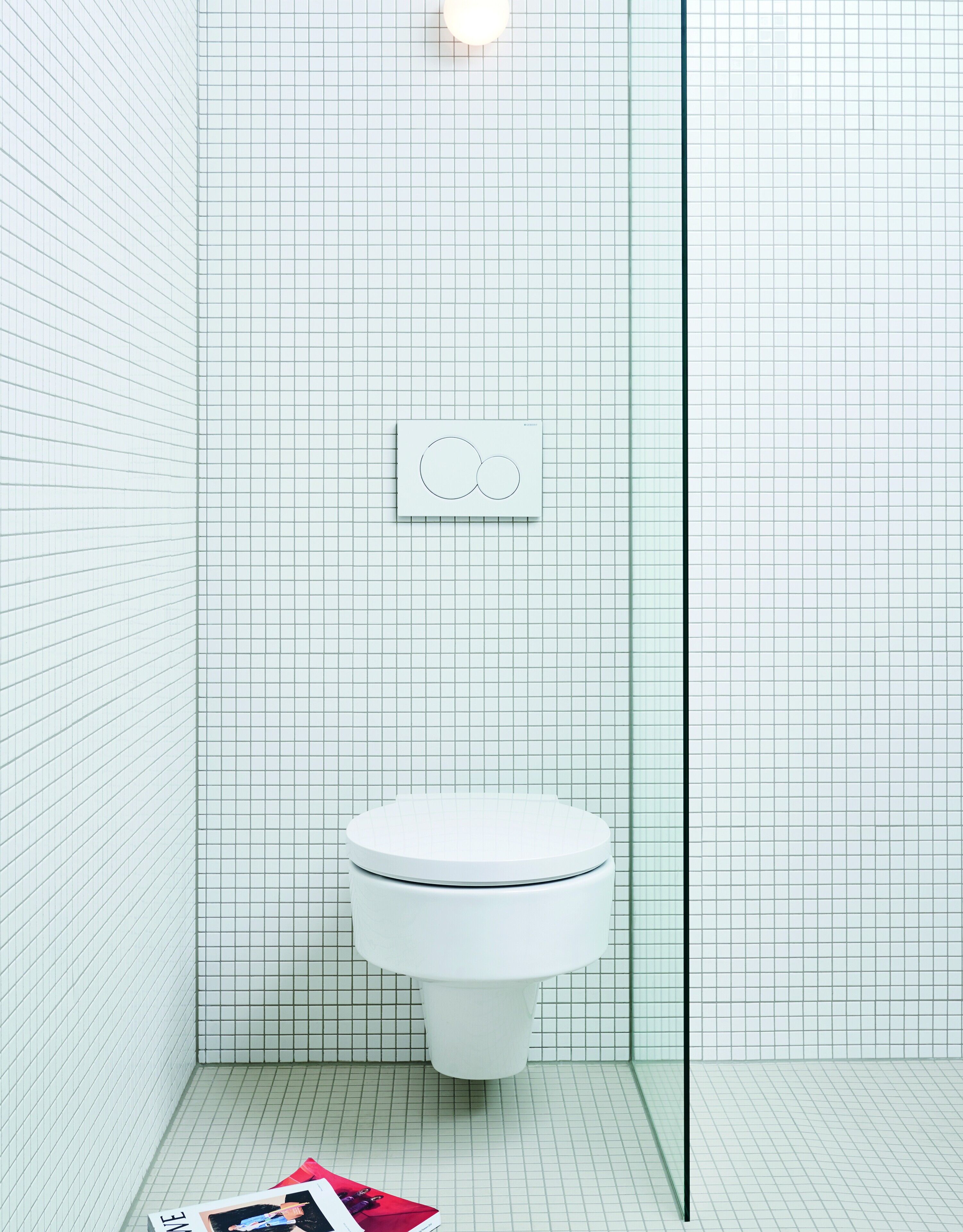 designer toiletries, hair dryer, heated floors, towels