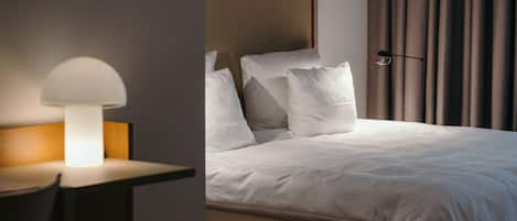 Downtown Apartment | Premium bedding, memory-foam beds, in-room safe, blackout curtains