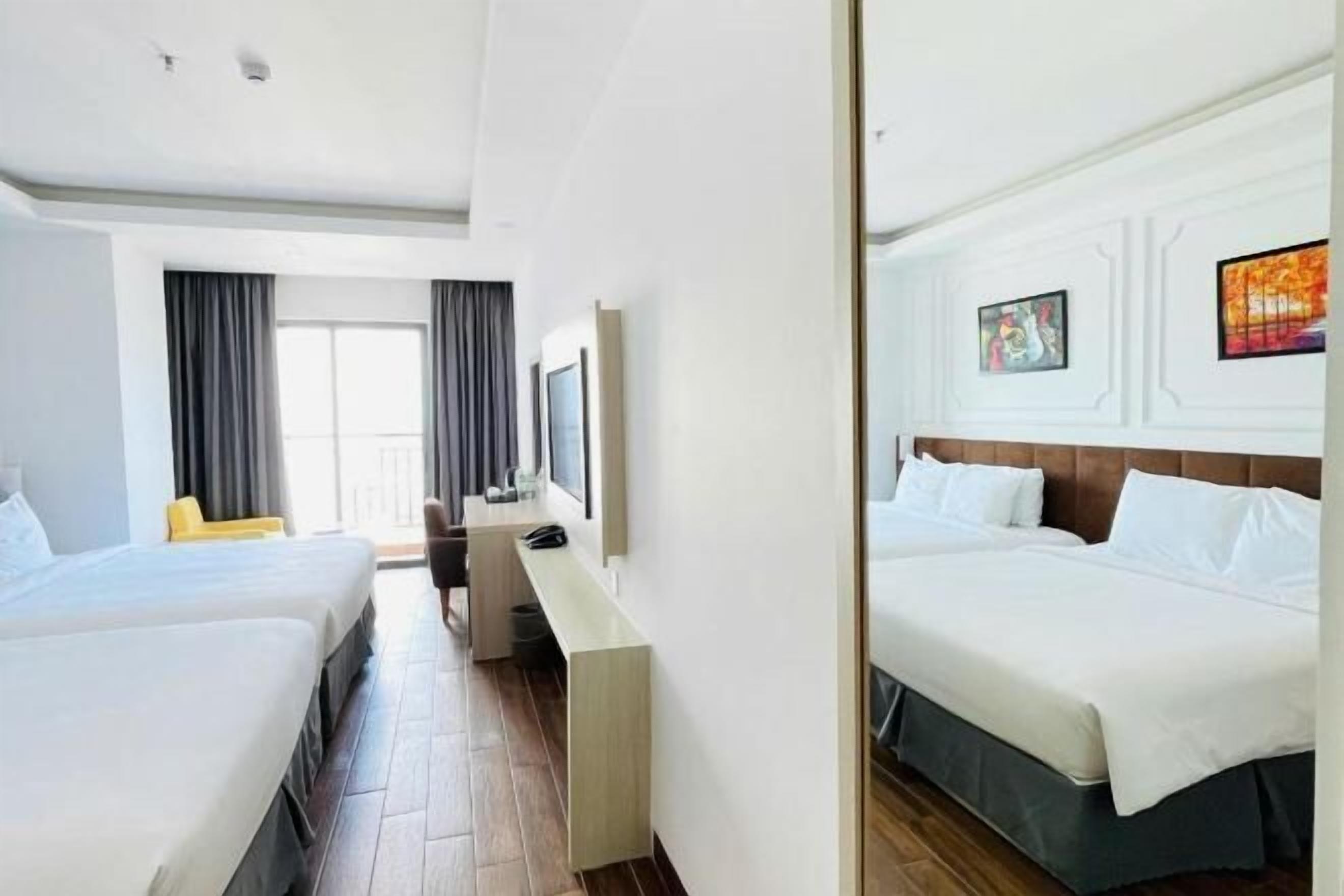 Premium bedding, memory-foam beds, minibar, in-room safe