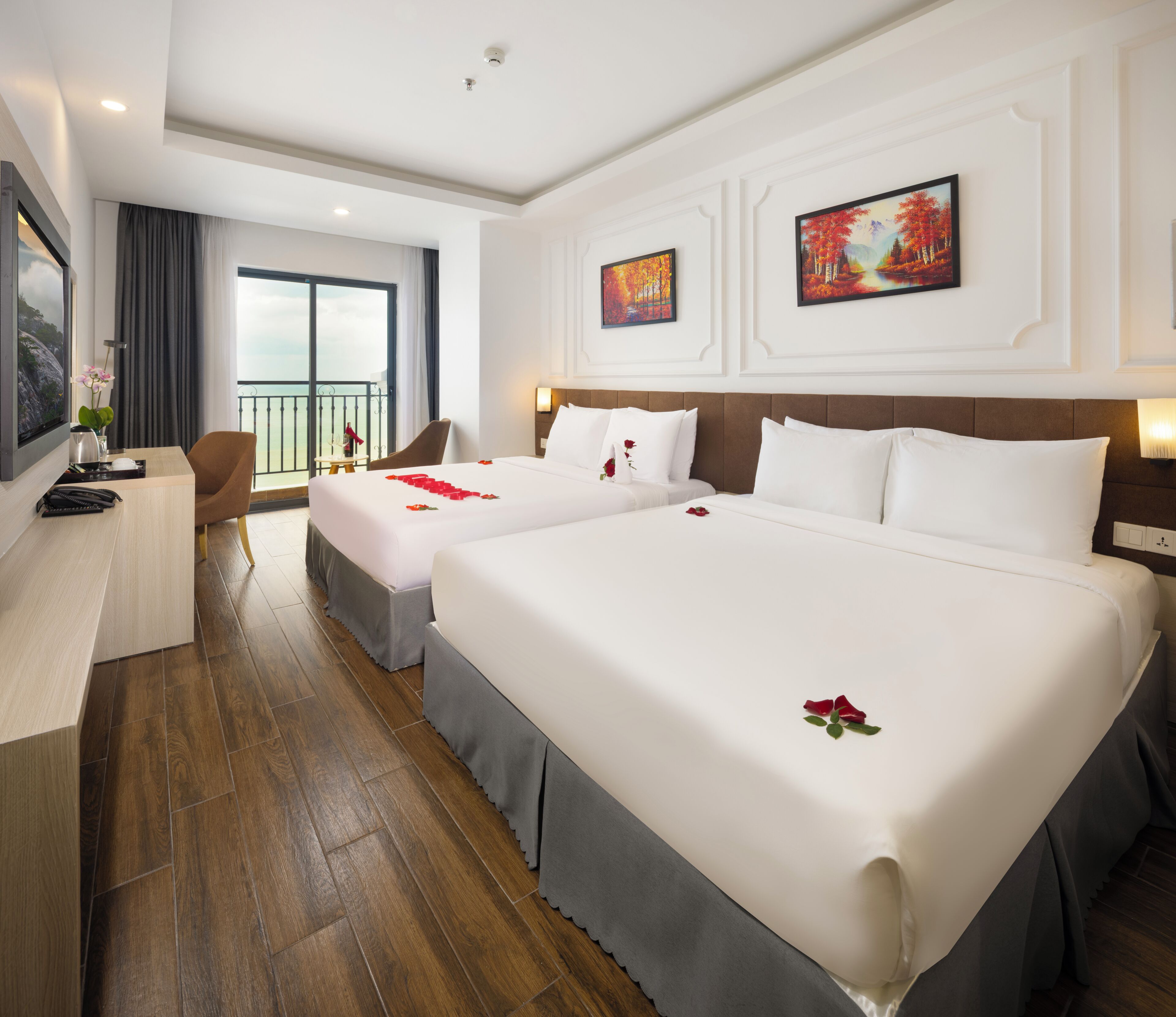 Premier Room, Sea View | Premium bedding, memory foam beds, minibar, in-room safe
