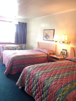 1 bedroom, pillowtop beds, desk, iron/ironing board