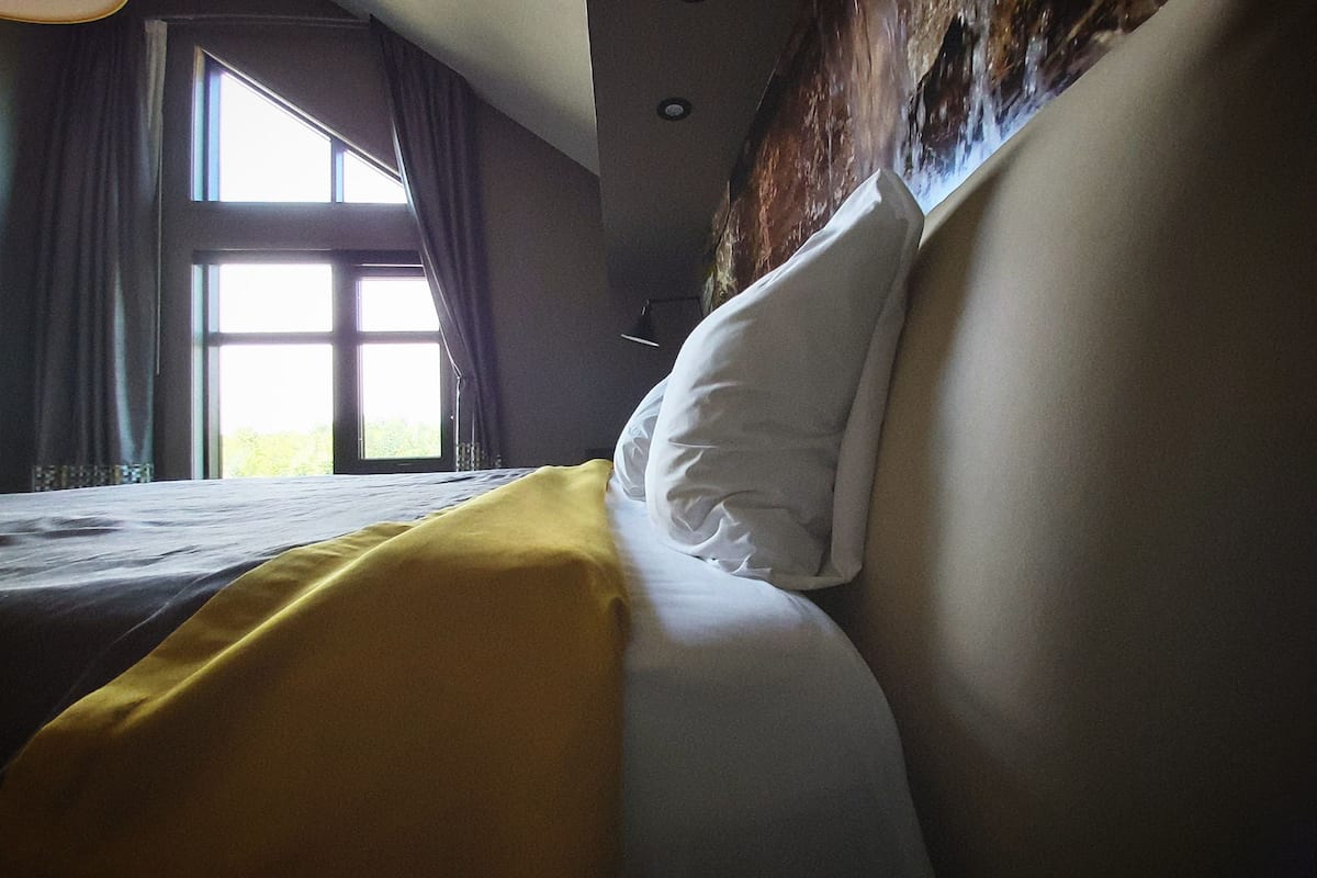 deluxe room, 1 king bed (suite luxueuse avec vue) | minibar, blackout curtains, soundproofing, iron/ironing board