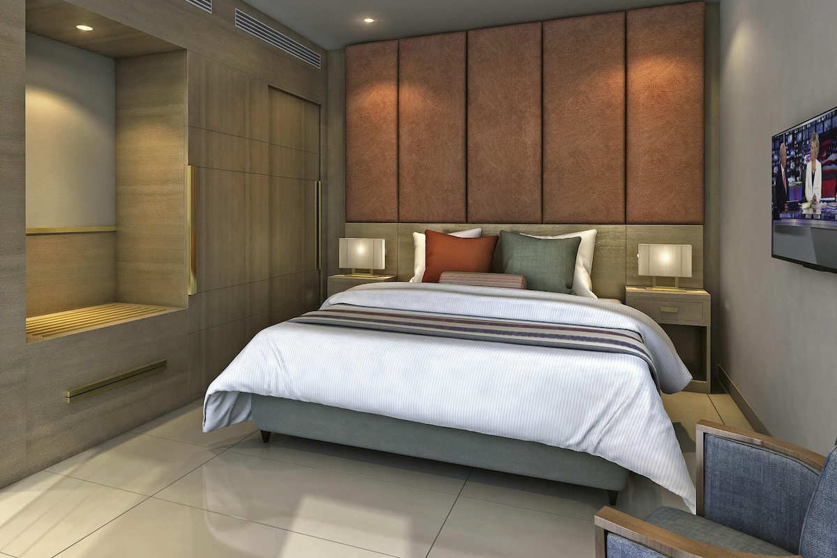 Suite Deluxe, 1 trĂšs grand lit | 1 chambre, minibar, coffres-forts dans les chambres, bureau