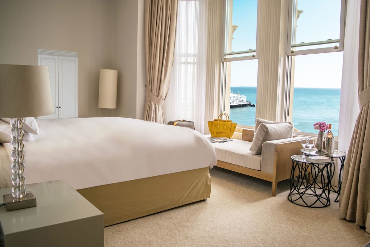 Executive Double Room, Sea View | Egyptian cotton sheets, premium bedding, iron/ironing board (on request)
