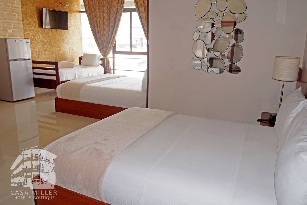Family Triple Room, Multiple Beds, Non Smoking | Soundproofing, iron/ironing board, free WiFi, bed sheets