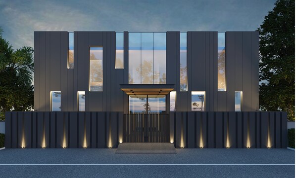 Front of property - evening/night - Krishna Residency - A Boutique Hotel (Bareilly)