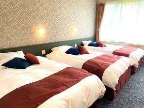 Triple Room, Non Smoking | In-room safe, desk, free WiFi, bed sheets - Tokachi Nauman Onsen Hotel (Makubetsu)