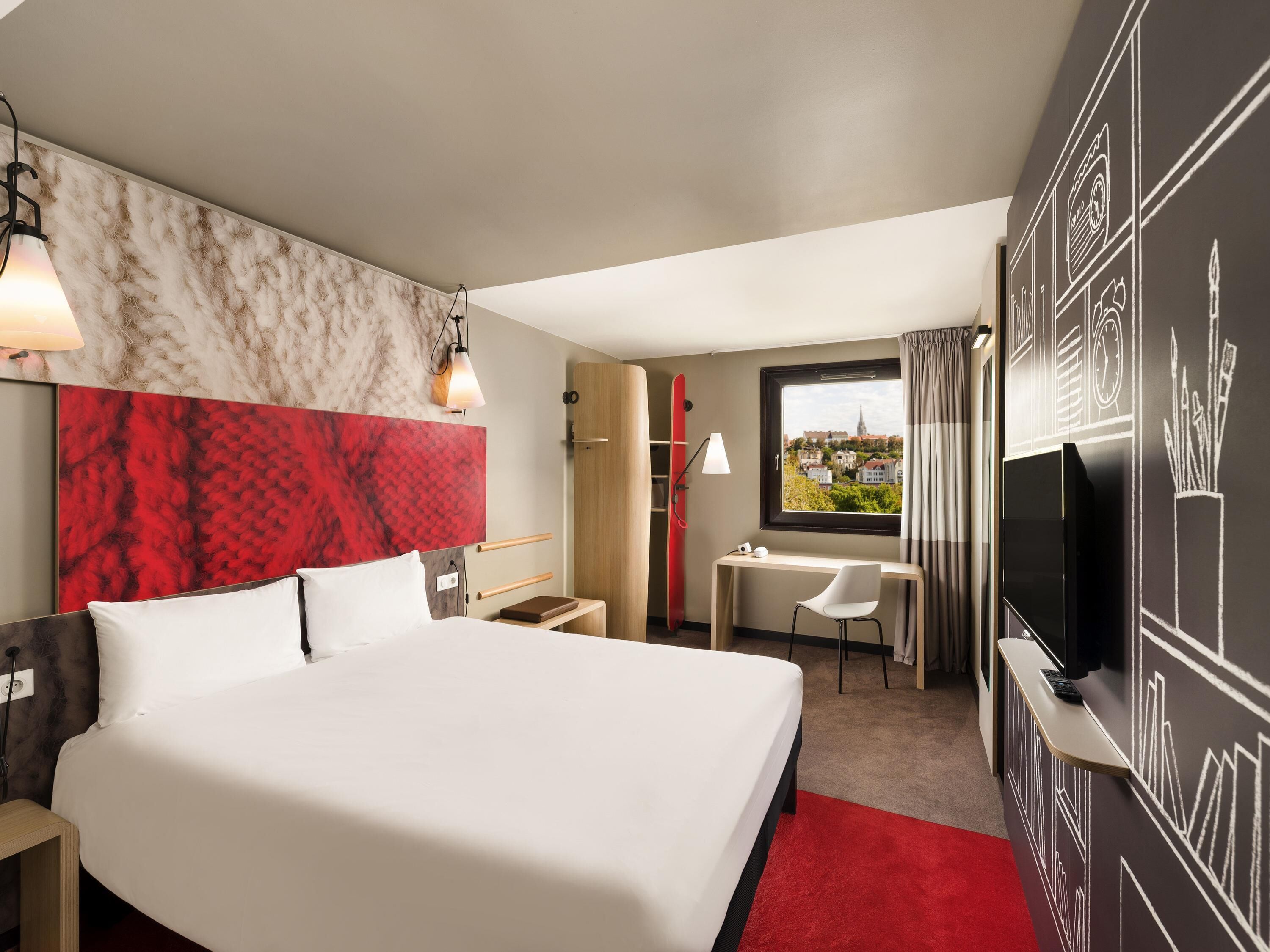 In-room safe, desk, laptop workspace, blackout curtains