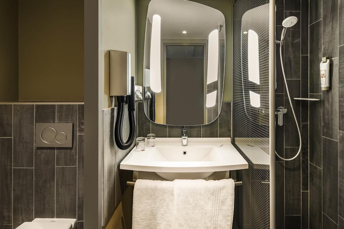 In-room safe, desk, laptop workspace, blackout curtains