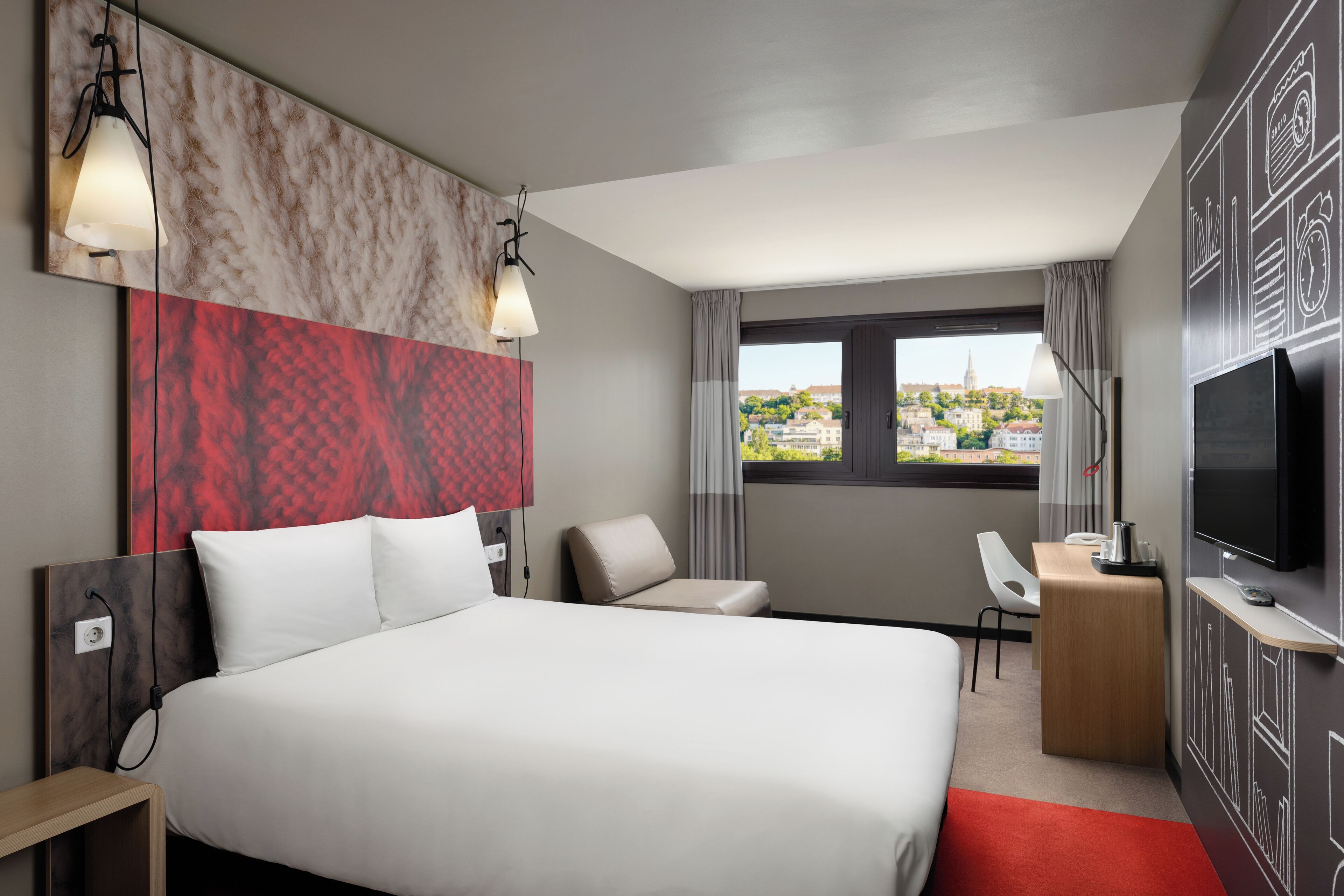 In-room safe, desk, laptop workspace, blackout curtains