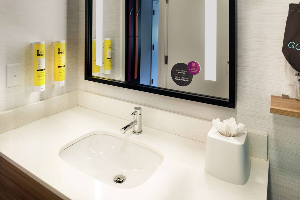 free toiletries, hair dryer, towels, soap