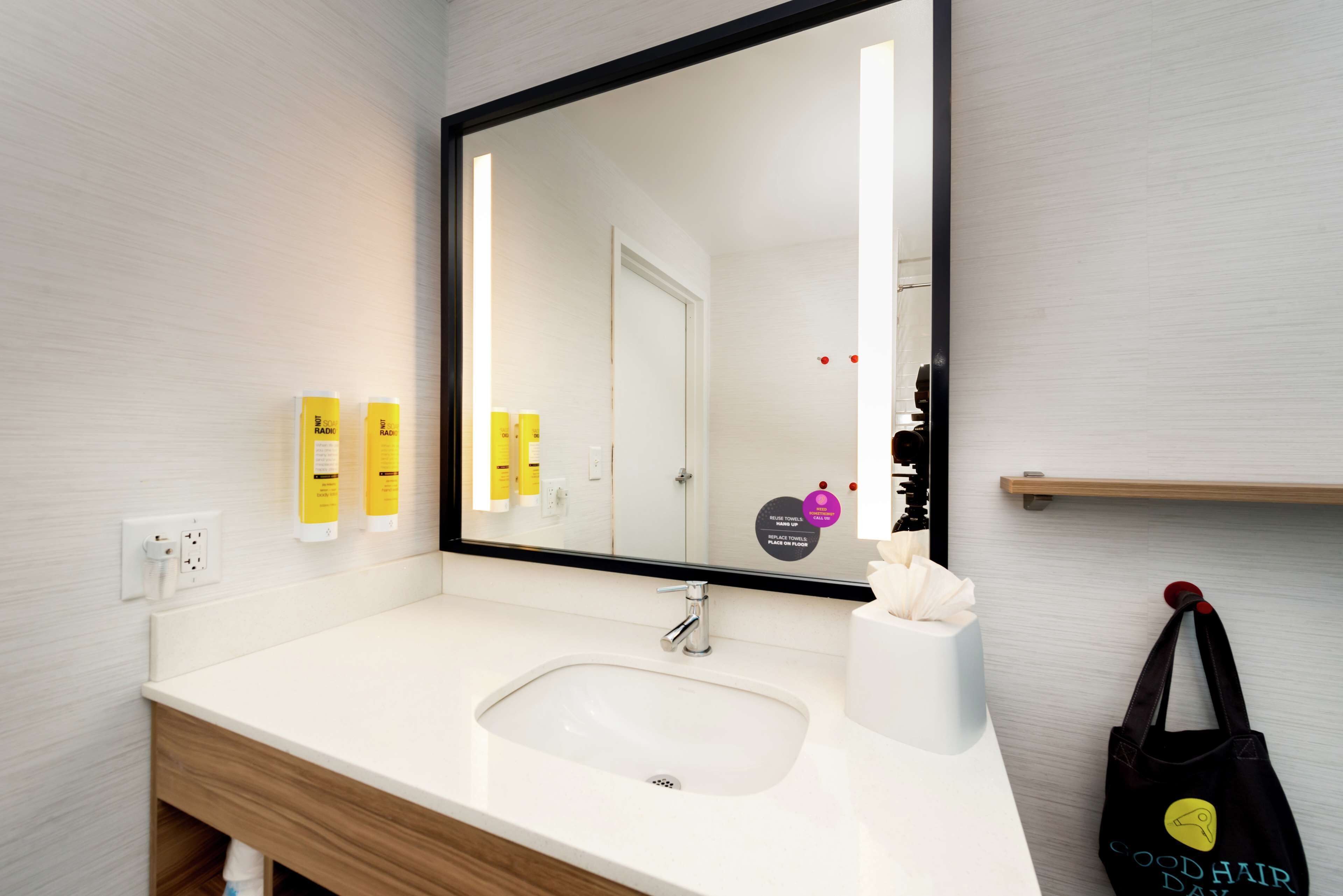 free toiletries, hair dryer, towels, soap