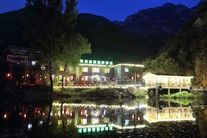 Front of property – evening/night