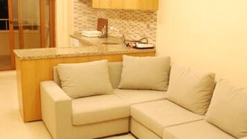 Apartment, 2 Bedrooms | Living area | LCD TV