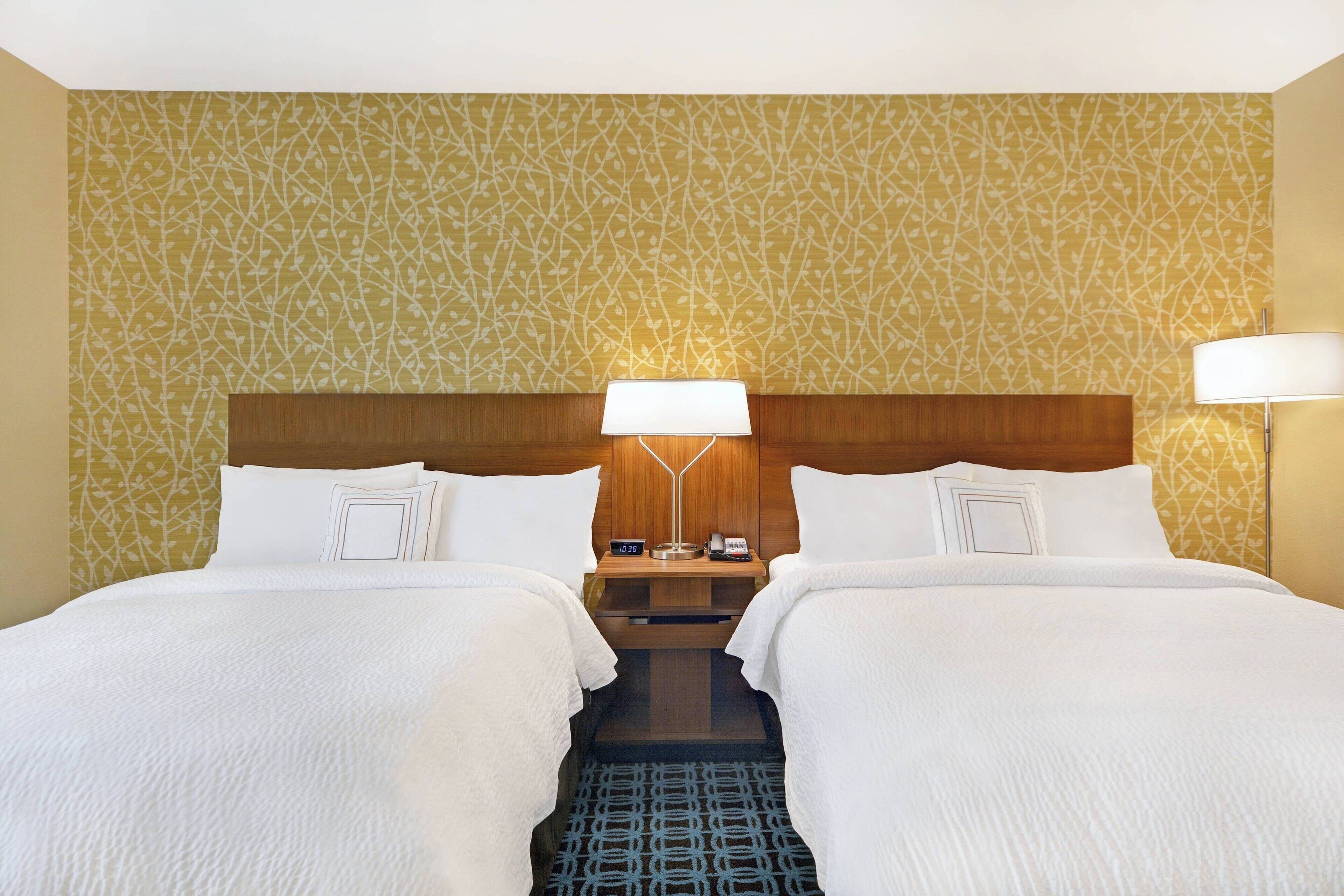 room, 2 queen beds, non smoking | in-room safe, desk, iron/ironing board, free cots/infant beds