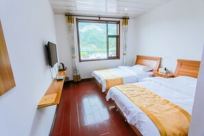 Standaard Twin kamer | Een bureau, verduisterende gordijnen, gratis wifi