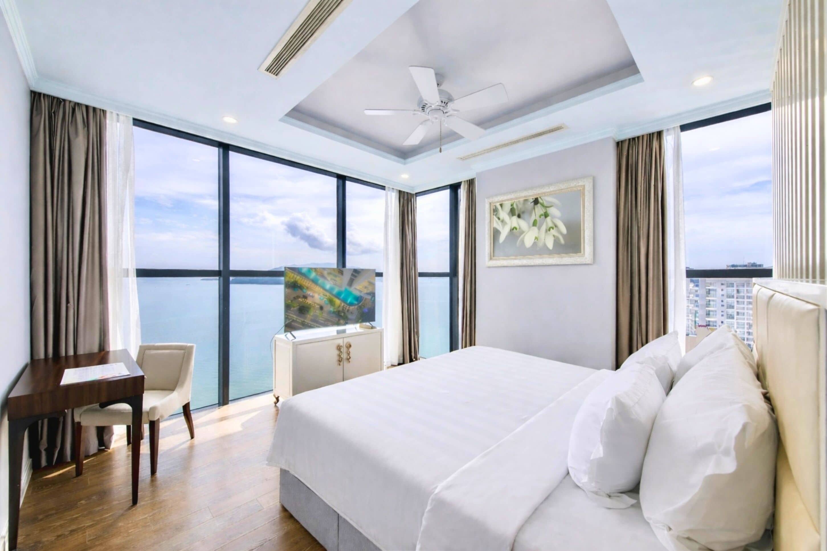 Minibar, in-room safe, desk, blackout curtains