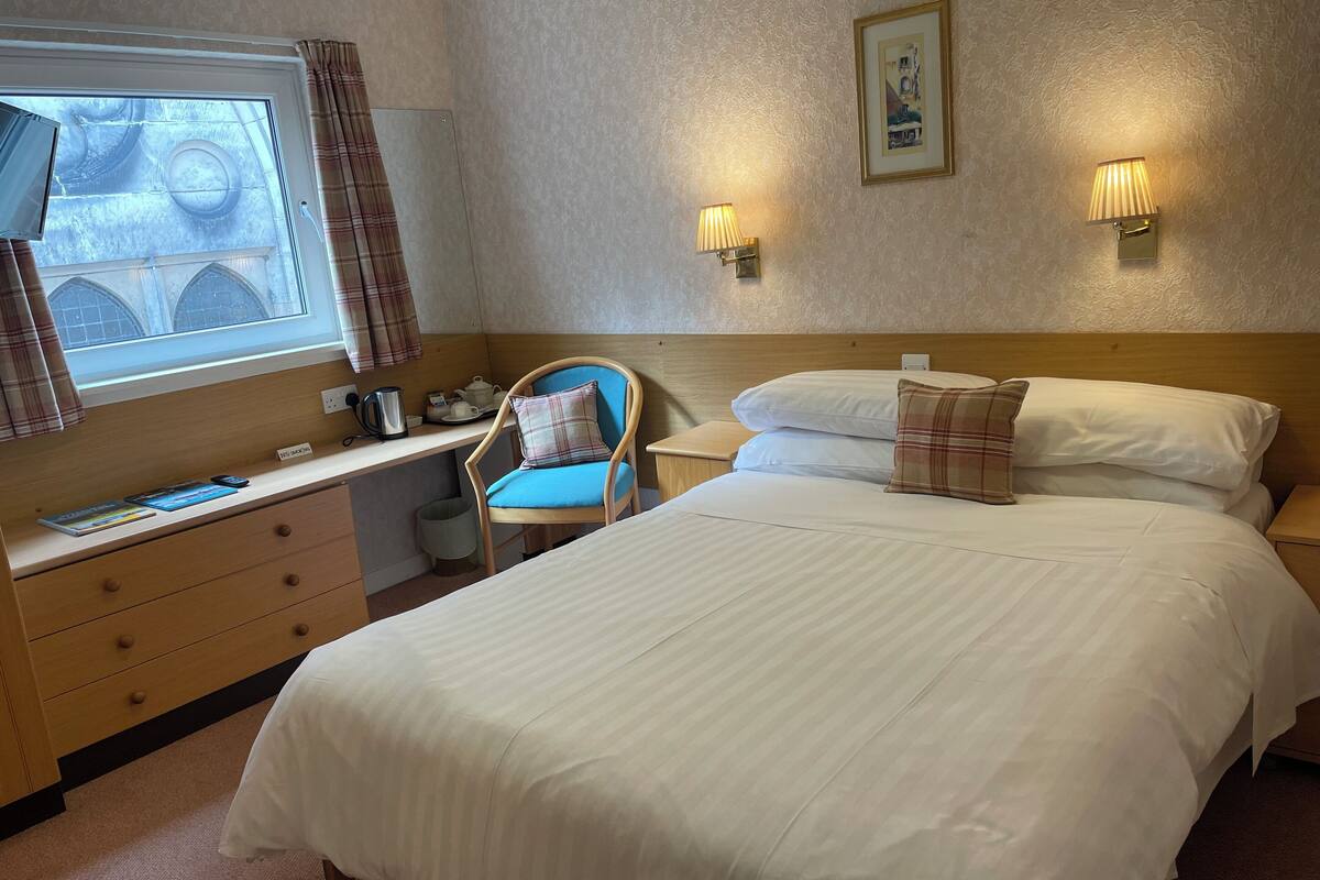 individually decorated, individually furnished, blackout curtains