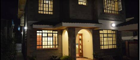 Front of property – evening/night