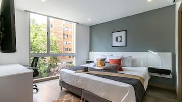 1 habitación, ropa de cama de alta calidad y colchones con pillow-top