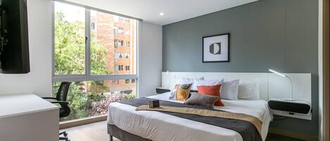 Deluxe Apartment #302 | 1 phòng ngủ, bộ đồ giường cao cấp, nệm có lớp đệm bông