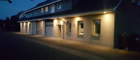 Front of property – evening/night